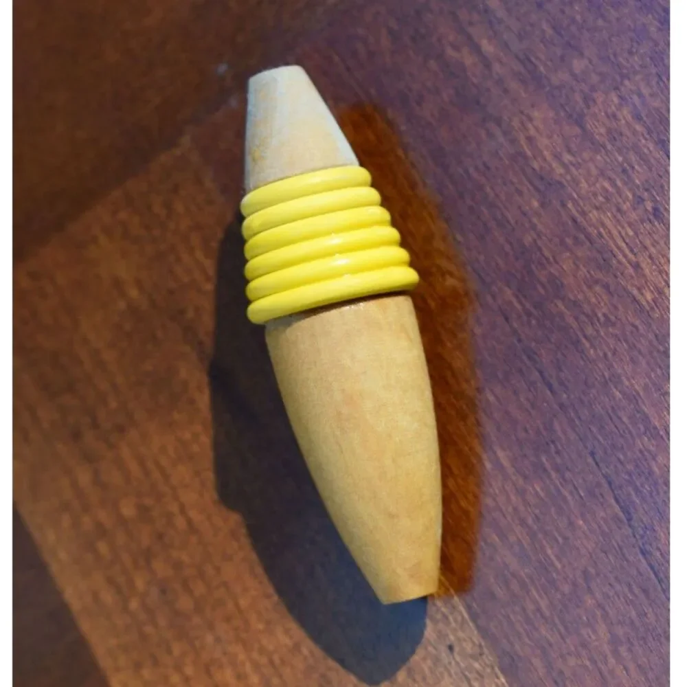 Handled Pottery Vase with Wooden Cork, Signed, Likely Italian Origin